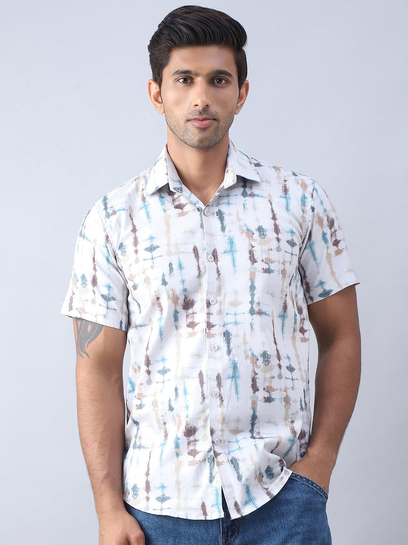 Printed Cotton Casual Shirt For Men