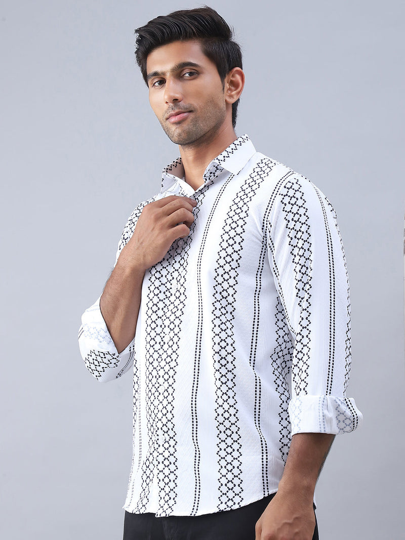 Printed Cotton Casual Shirt For Men