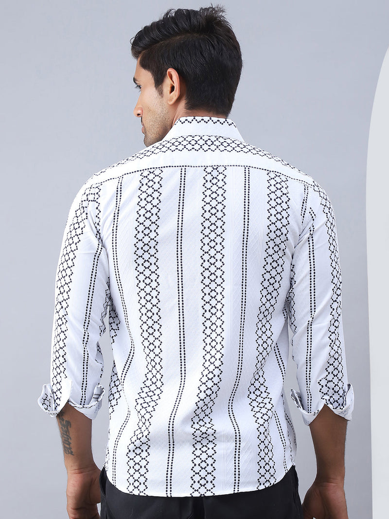 Printed Cotton Casual Shirt For Men