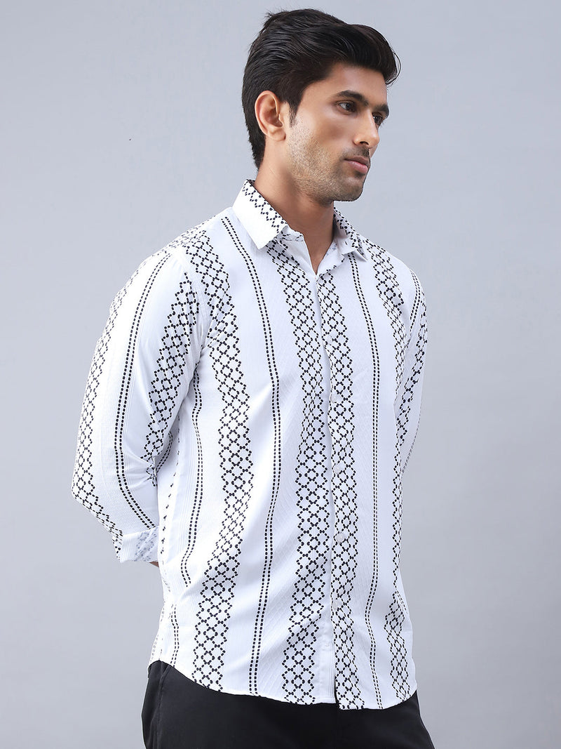 Printed Cotton Casual Shirt For Men