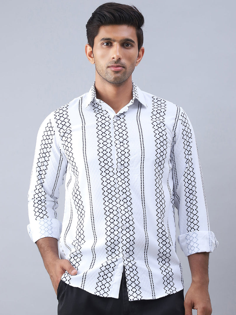 Printed Cotton Casual Shirt For Men