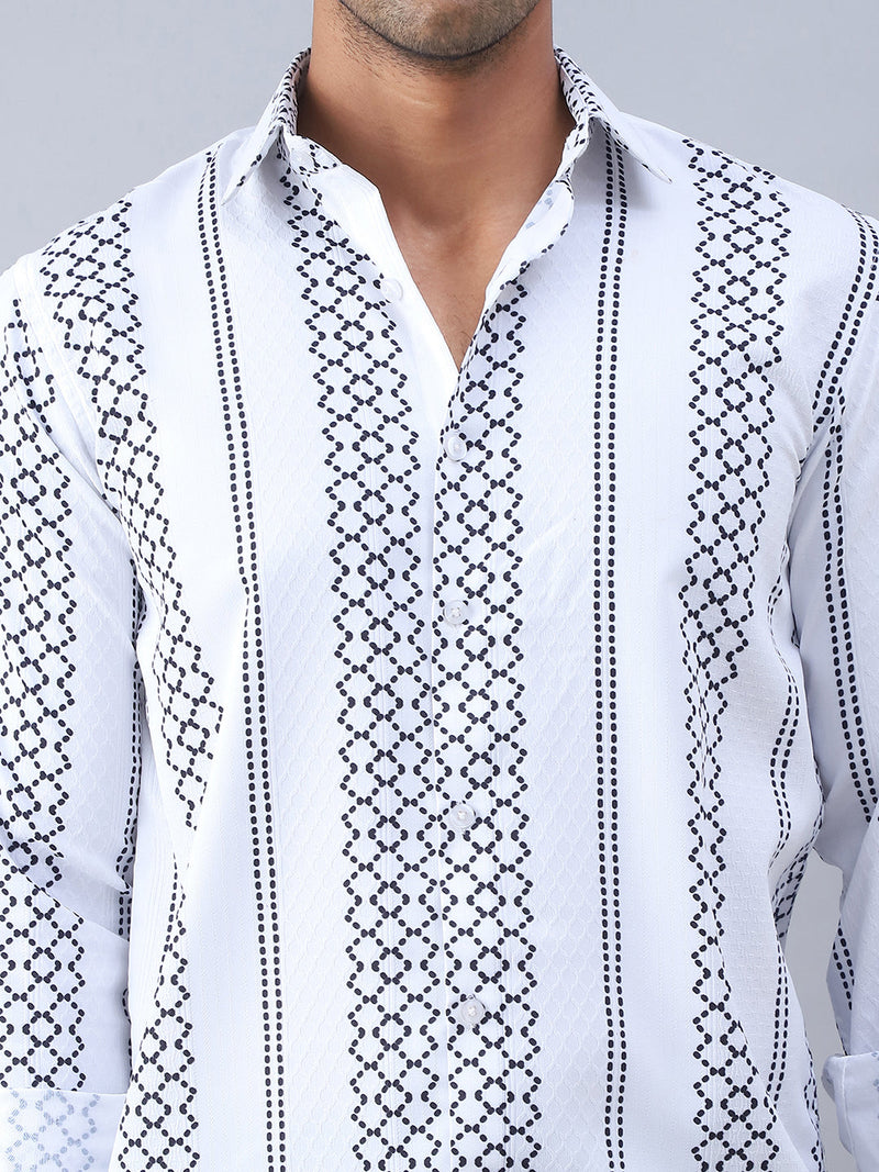 Printed Cotton Casual Shirt For Men