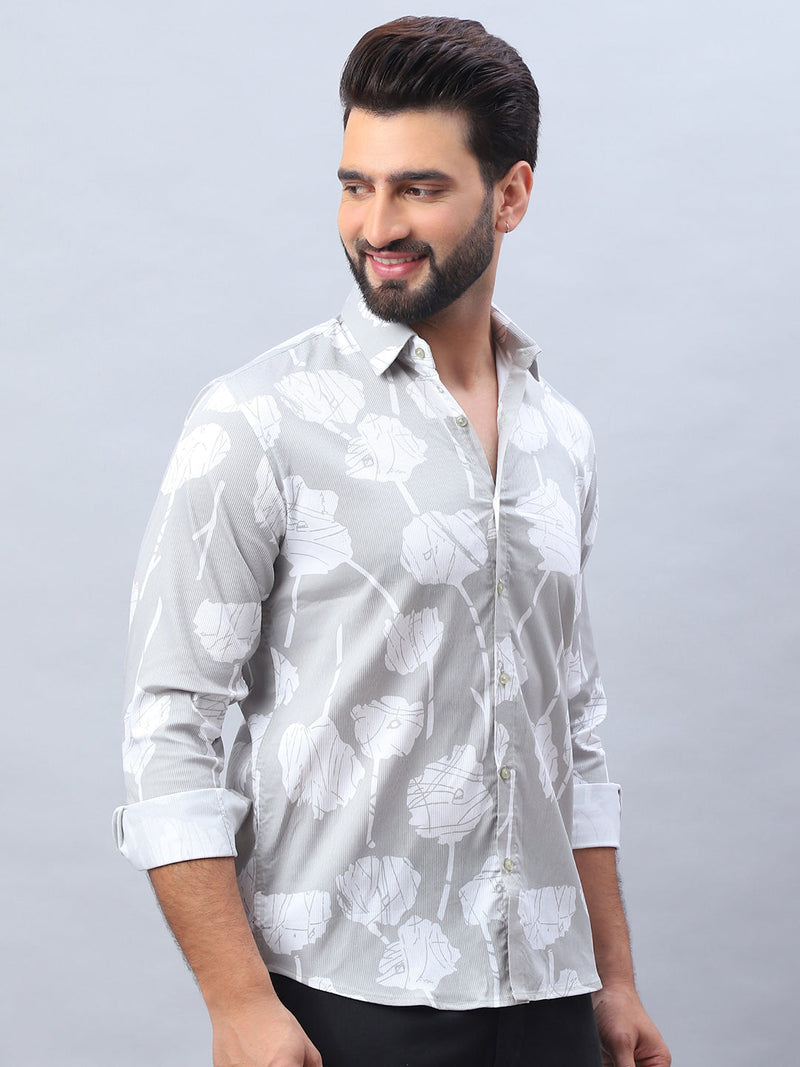 Printed Cotton Casual Shirt For Men