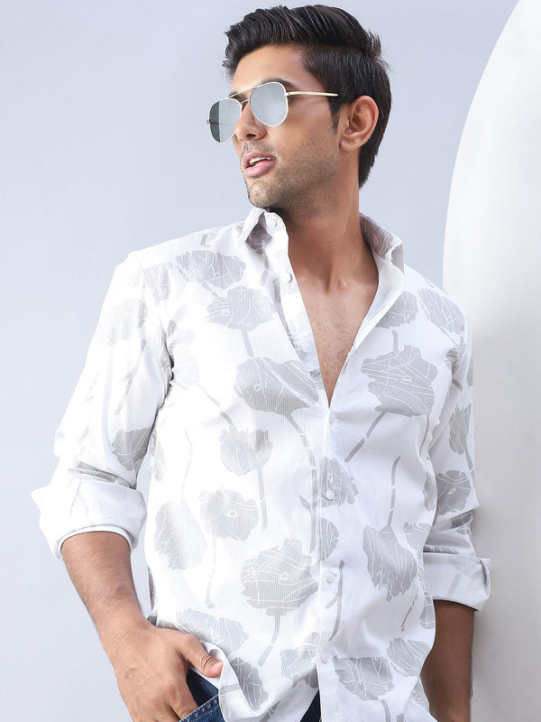 Printed Cotton Casual Shirt For Men