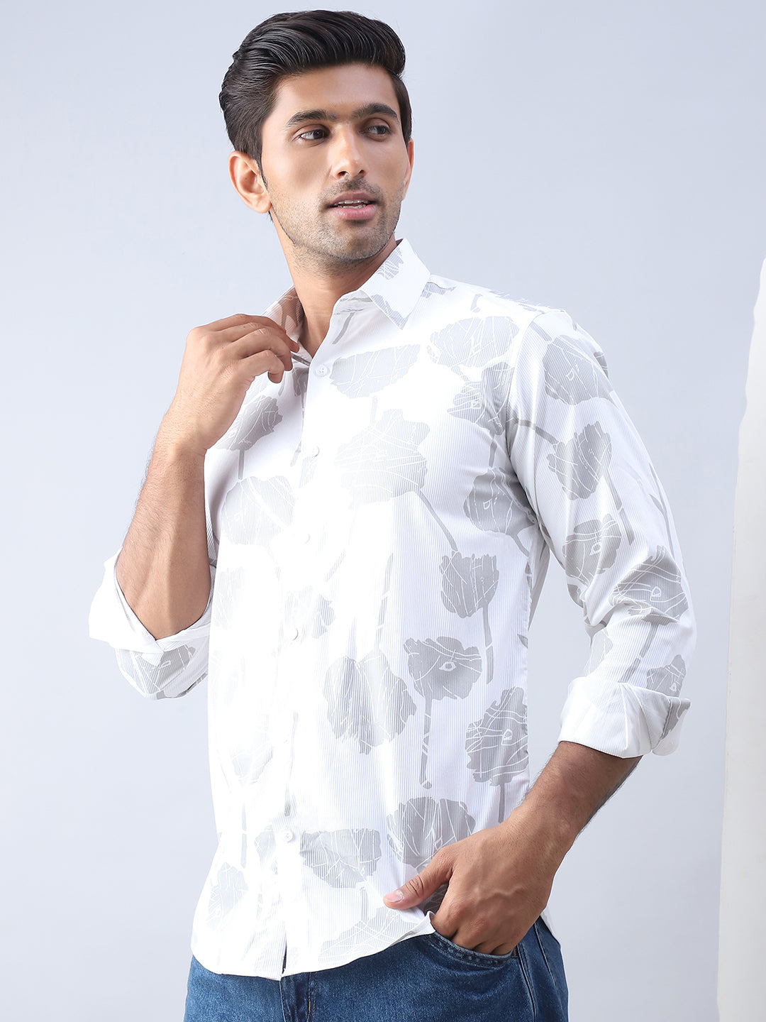 Printed Cotton Casual Shirt For Men