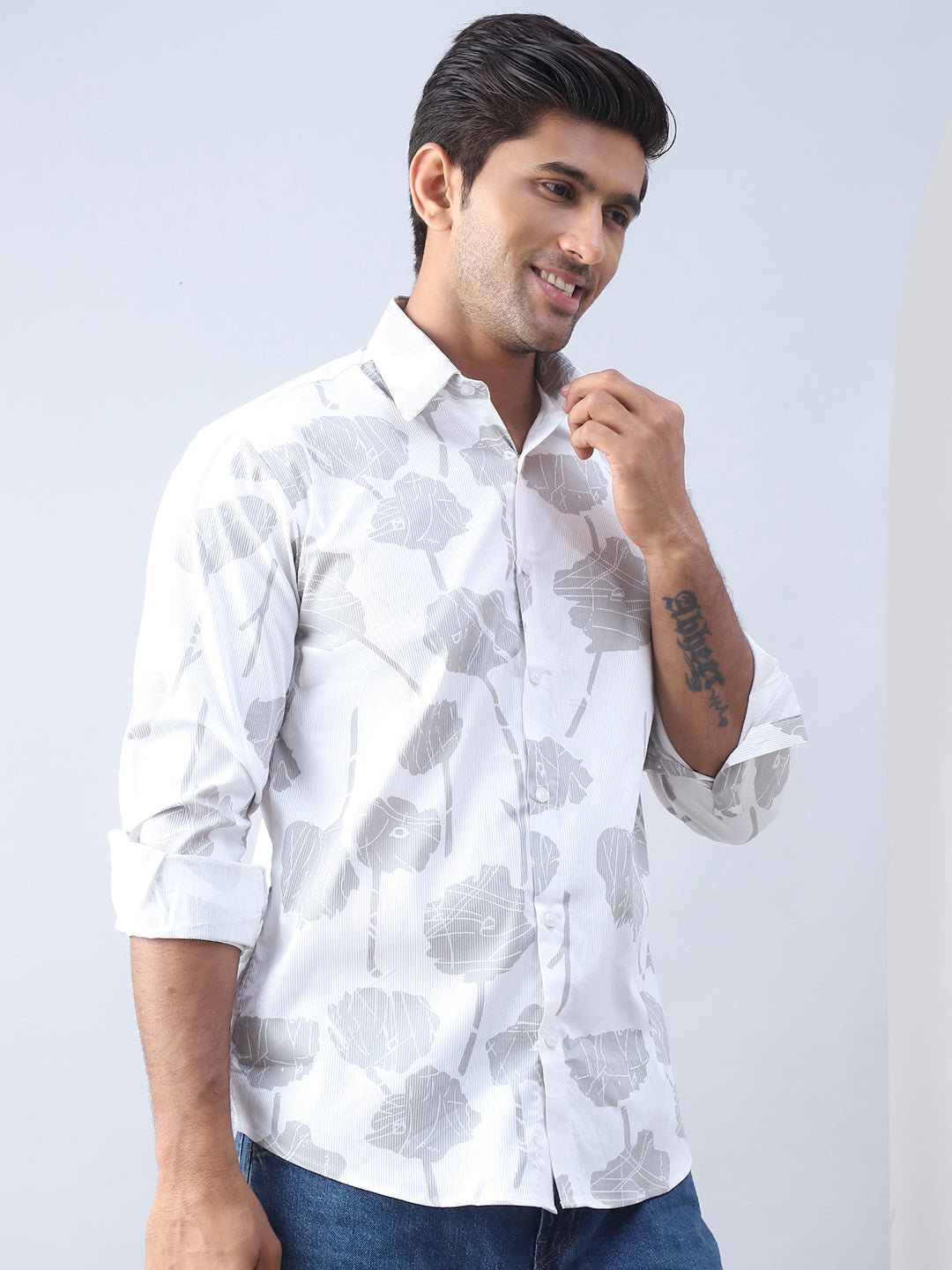 Printed Cotton Casual Shirt For Men