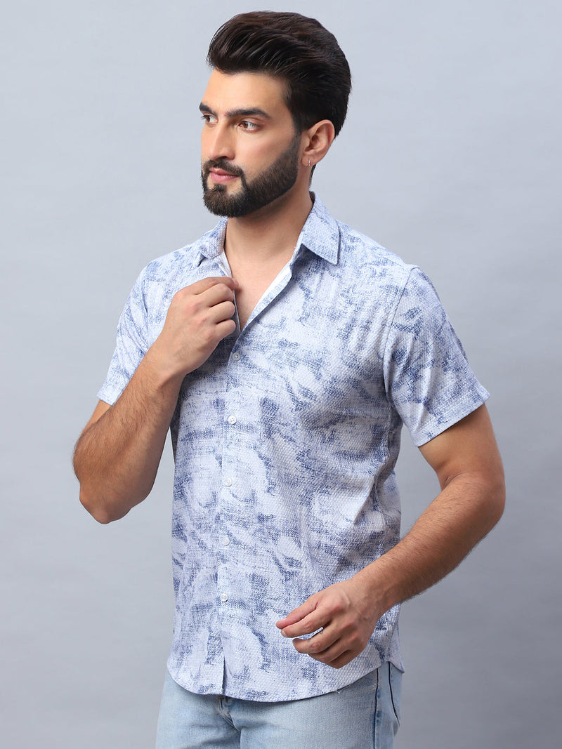 Abstract Printed Casual Shirt for Men