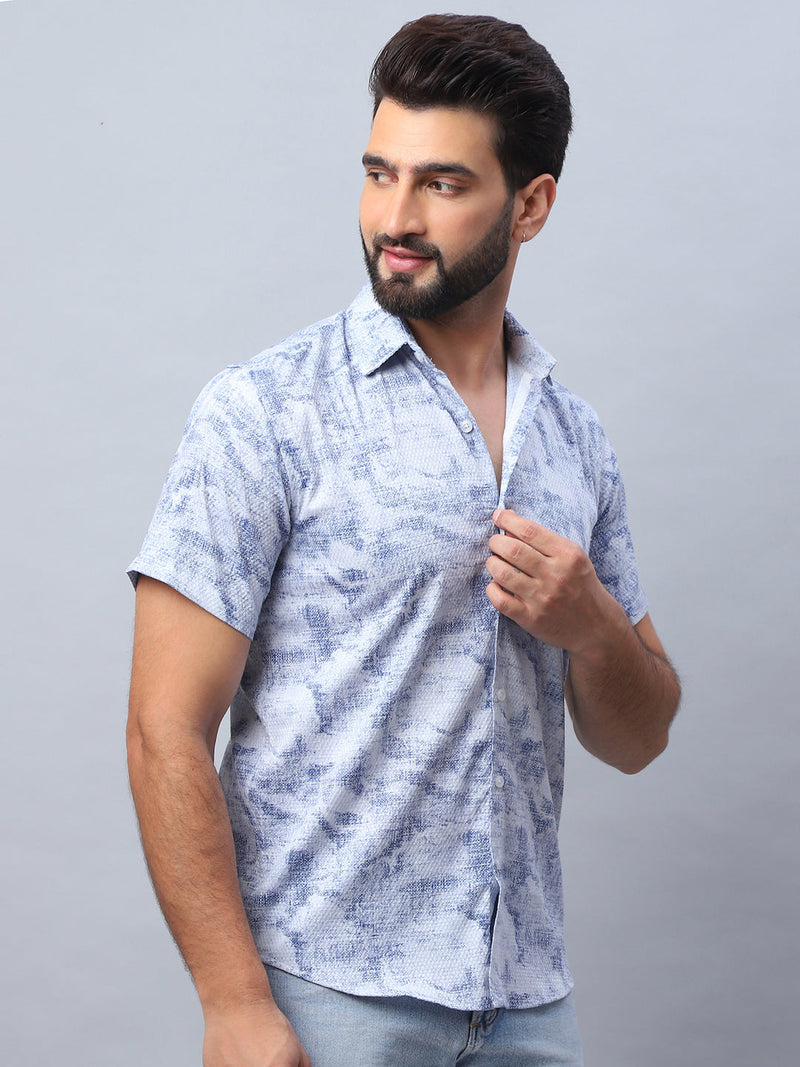 Abstract Printed Casual Shirt for Men