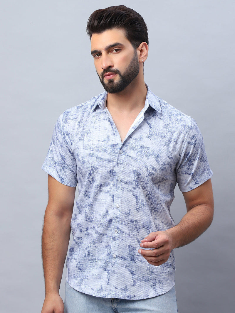 Abstract Printed Casual Shirt for Men