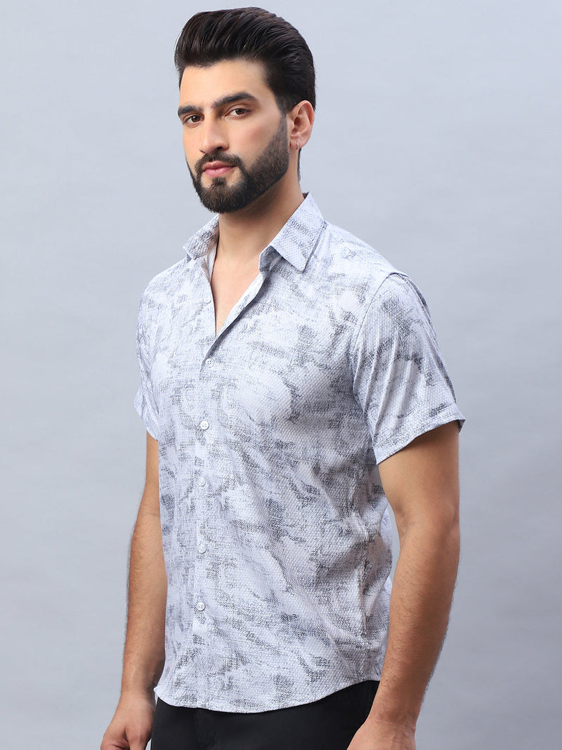 Abstract Printed Casual Shirt for Men