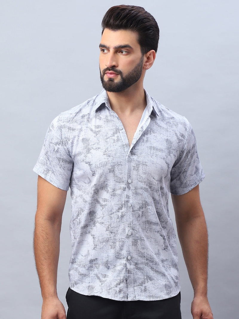 Abstract Printed Casual Shirt for Men