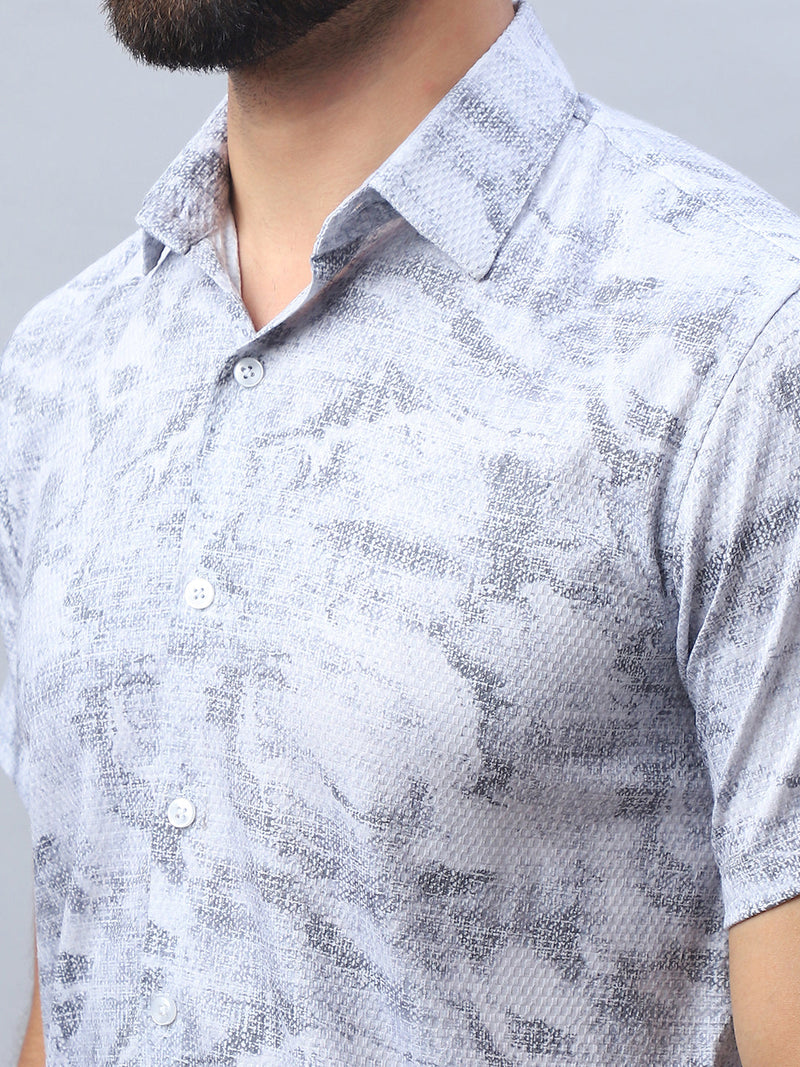 Abstract Printed Casual Shirt for Men