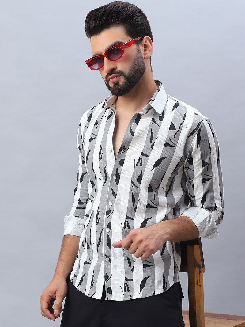 Printed Cotton Casual Shirt For Men