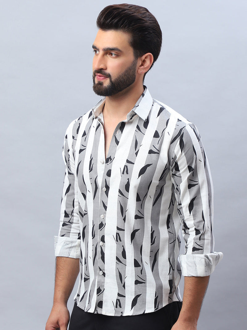 Printed Cotton Casual Shirt For Men