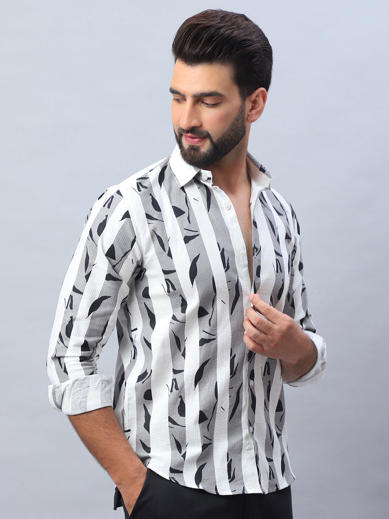 Printed Cotton Casual Shirt For Men