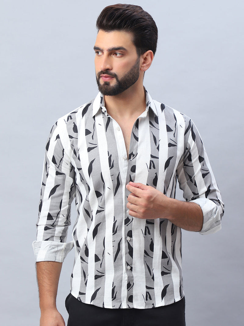 Printed Cotton Casual Shirt For Men