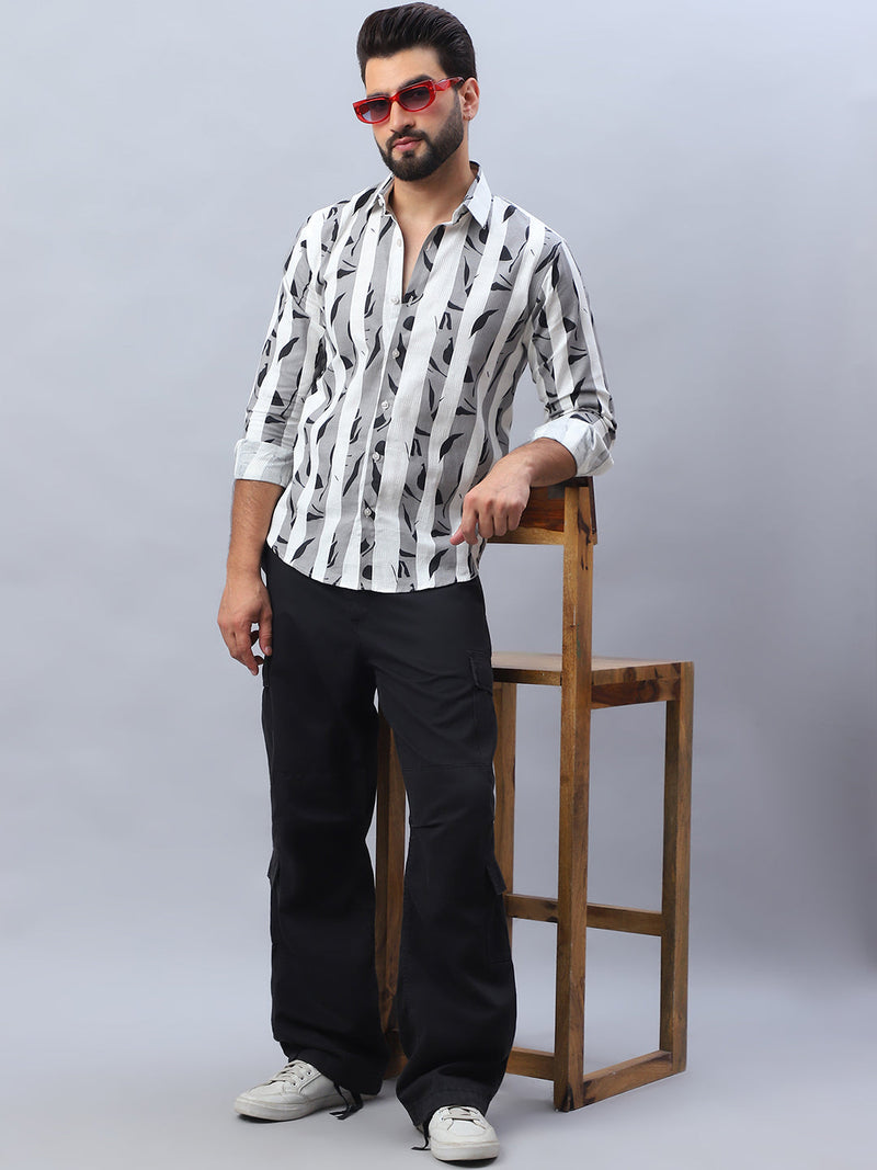 Printed Cotton Casual Shirt For Men