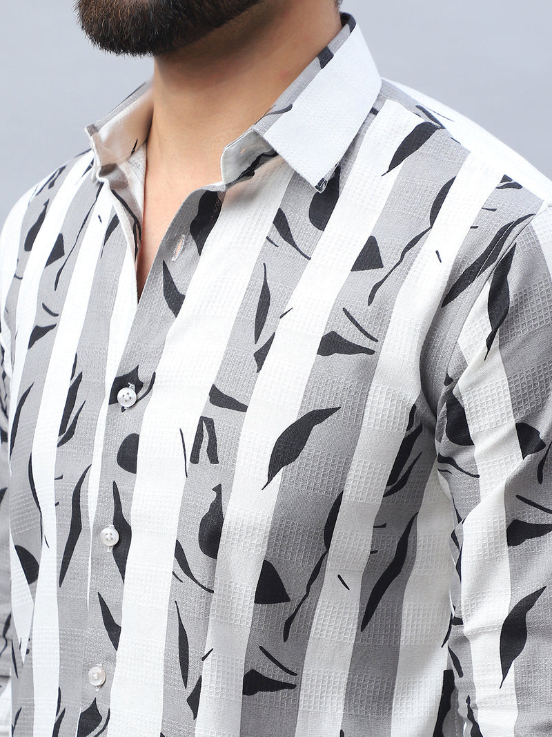 Printed Cotton Casual Shirt For Men