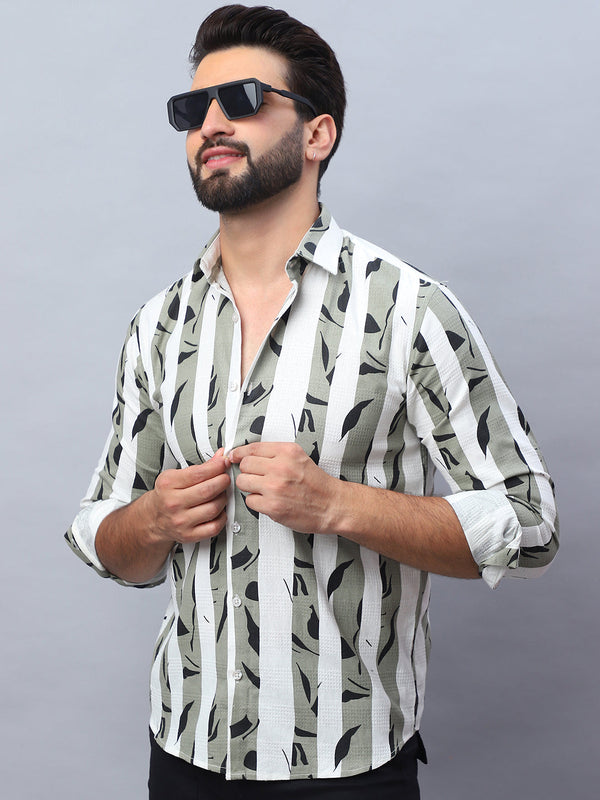 Printed Cotton Casual Shirt For Men