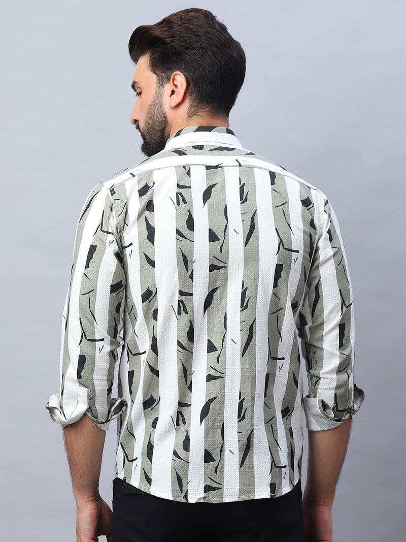 Printed Cotton Casual Shirt For Men