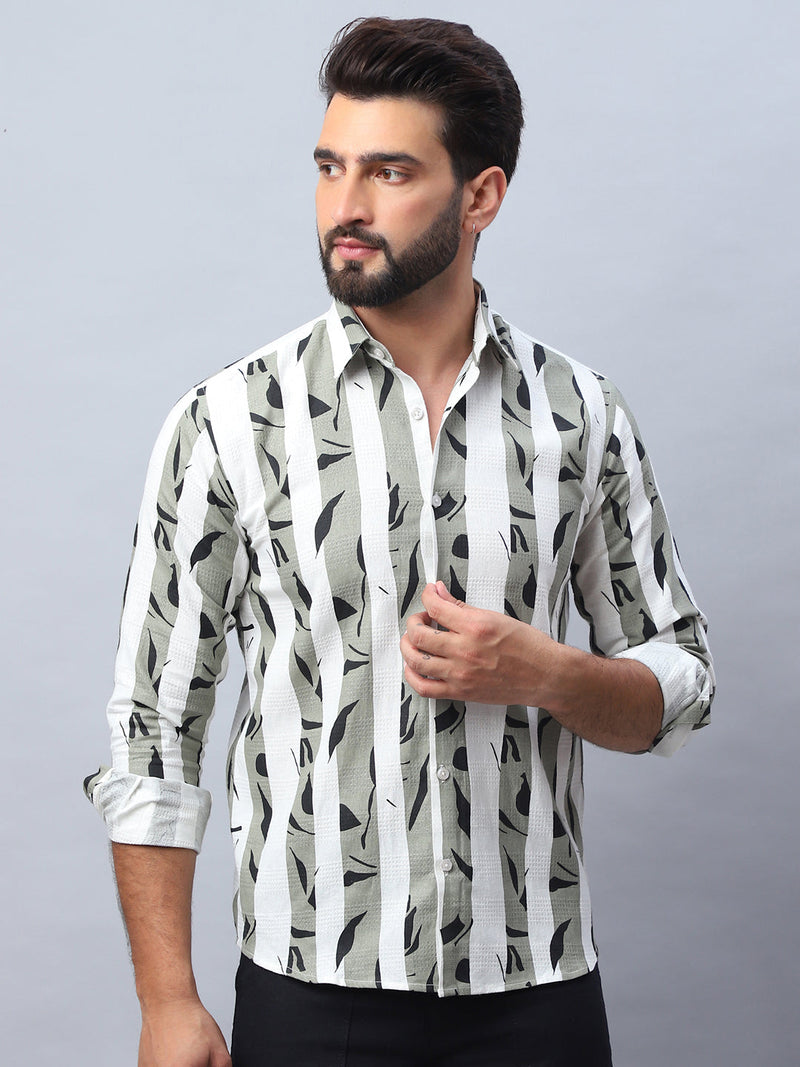 Printed Cotton Casual Shirt For Men