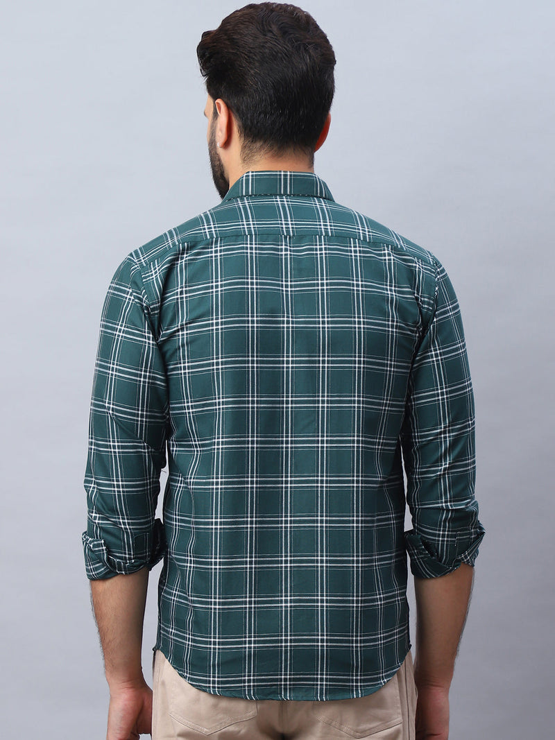 Checked Pure Cotton Casual Shirt for Men