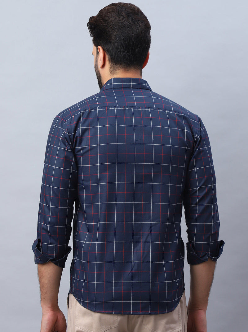 Checked Pure Cotton Casual Shirt for Men