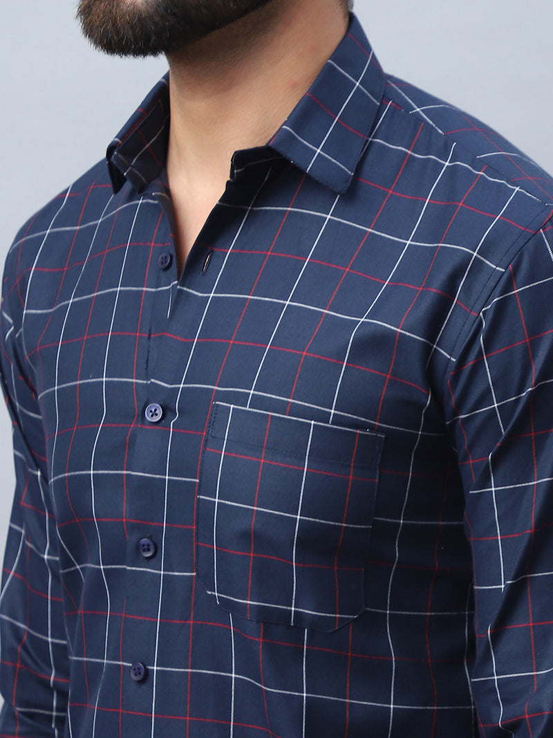 Checked Pure Cotton Casual Shirt for Men