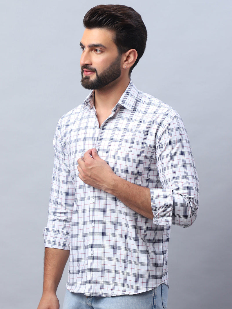 Checked Pure Cotton Casual Shirt for Men