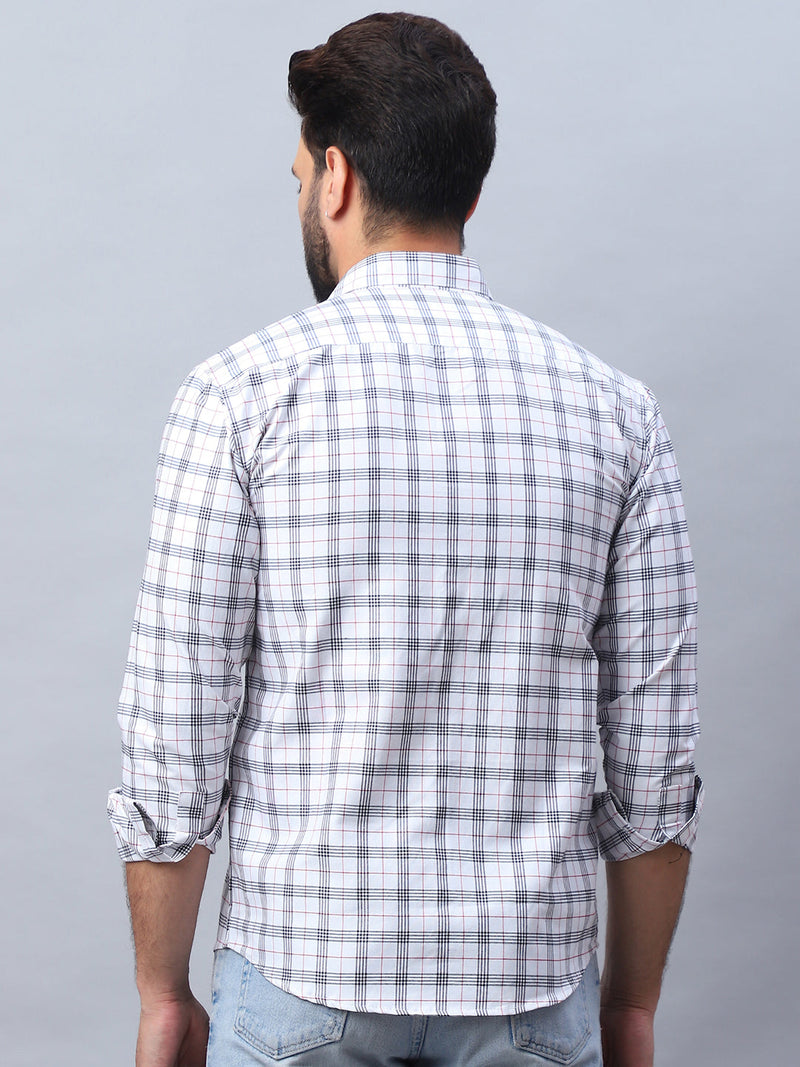 Checked Pure Cotton Casual Shirt for Men