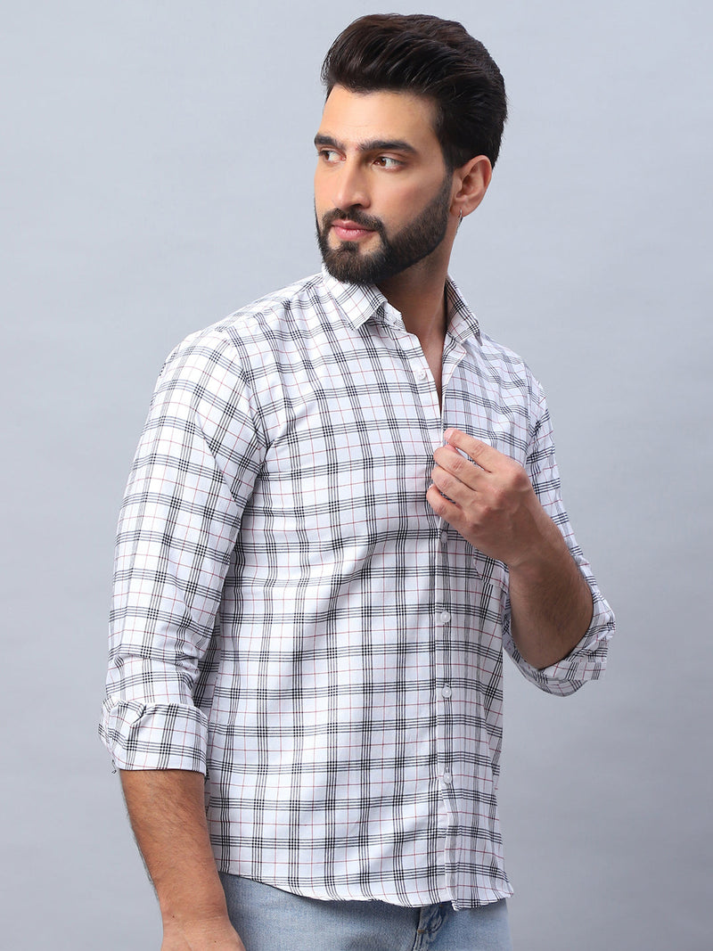 Checked Pure Cotton Casual Shirt for Men