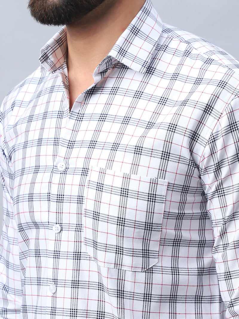 Checked Pure Cotton Casual Shirt for Men