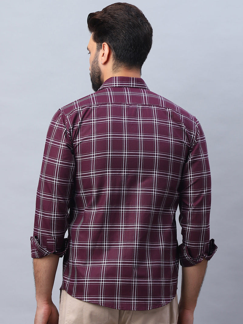 Checked Pure Cotton Casual Shirt for Men