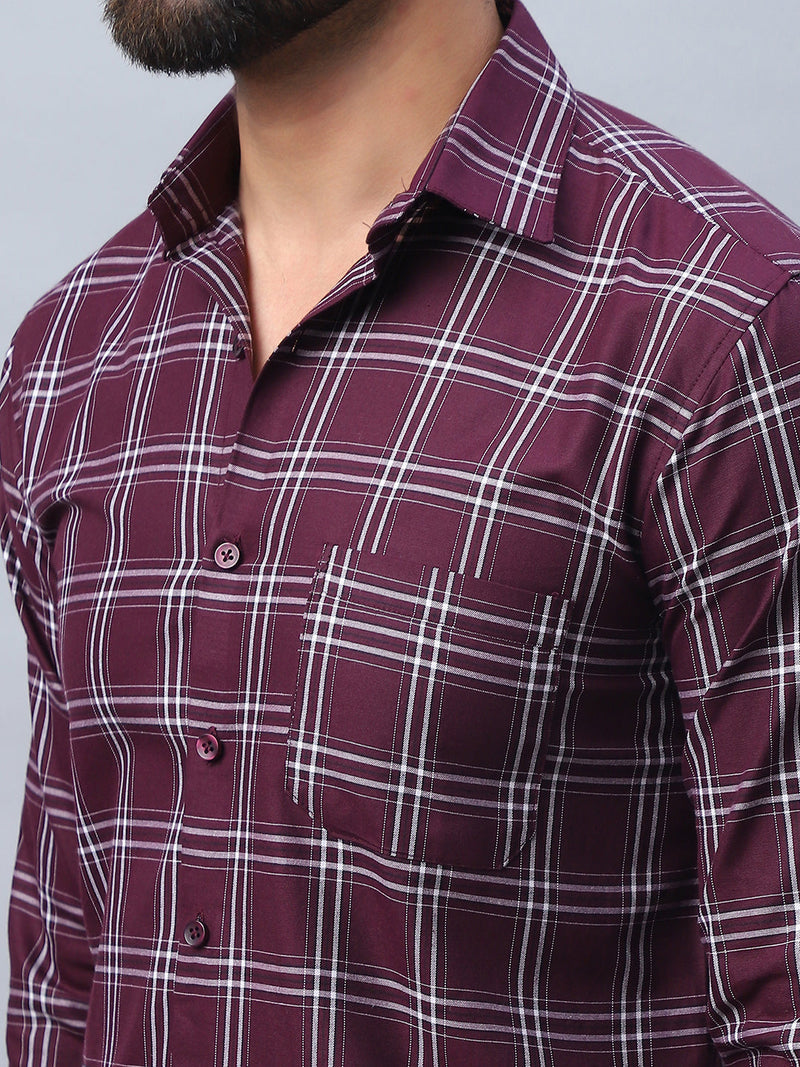 Checked Pure Cotton Casual Shirt for Men