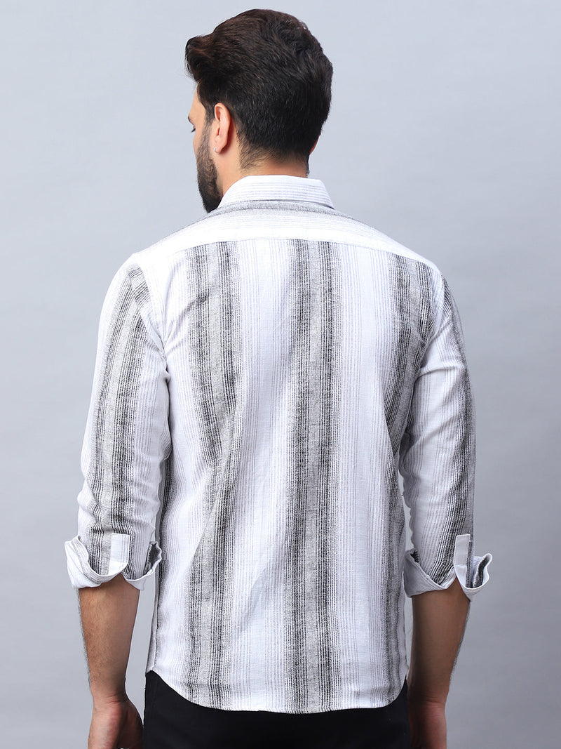 Striped Cotton Casual Shirt for Men