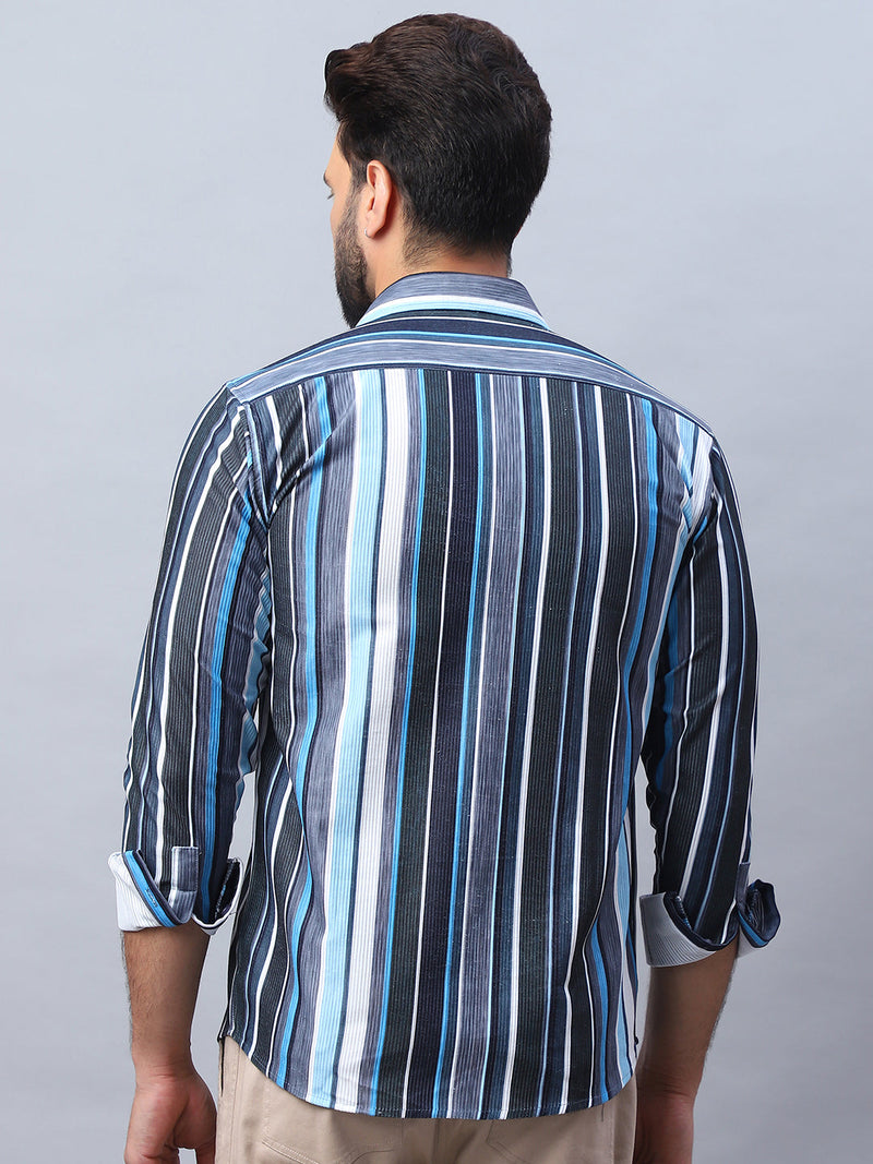 Striped corduroy Casual Shirt for Men