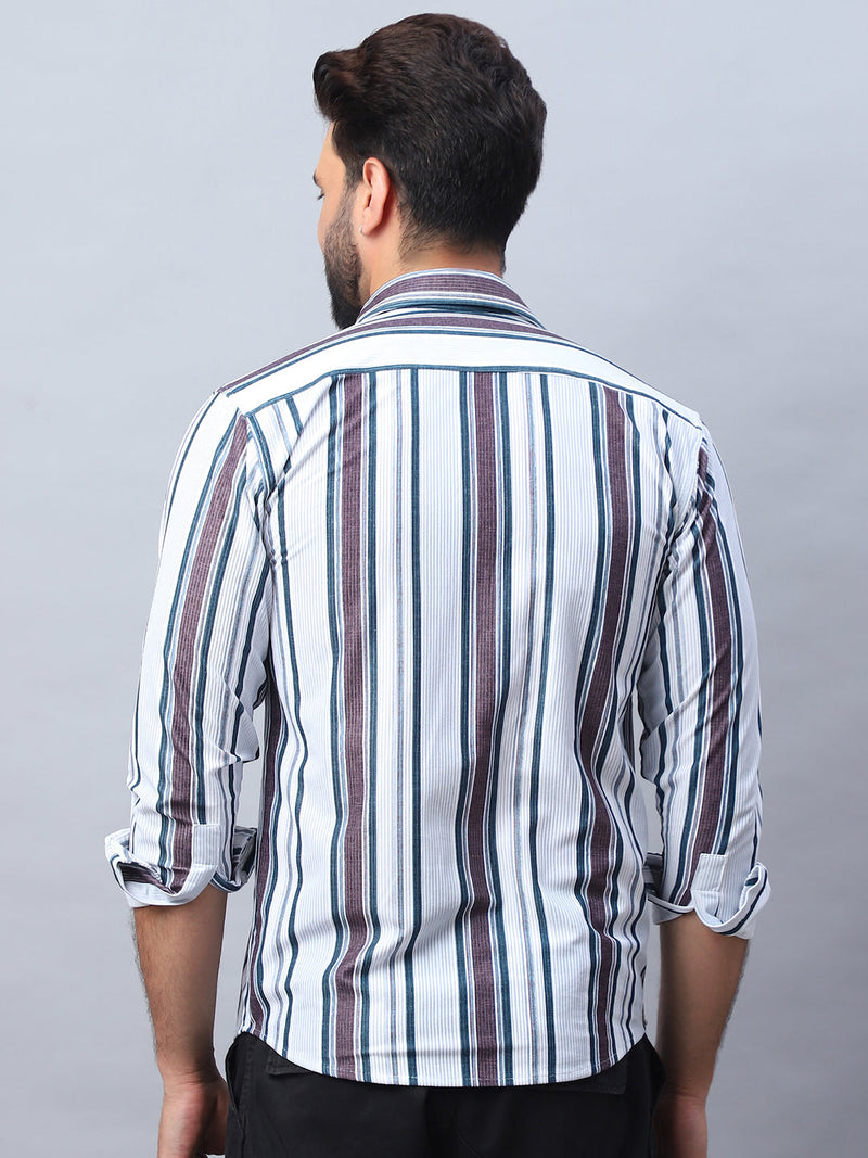 Striped corduroy Casual Shirt for Men