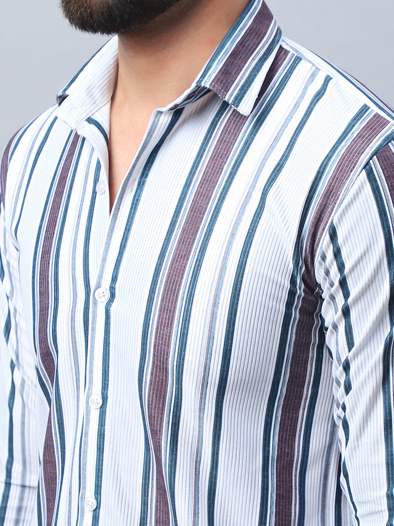 Striped corduroy Casual Shirt for Men