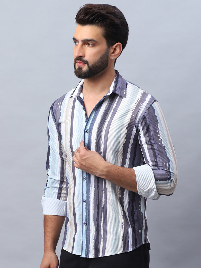 Striped corduroy Casual Shirt for Men