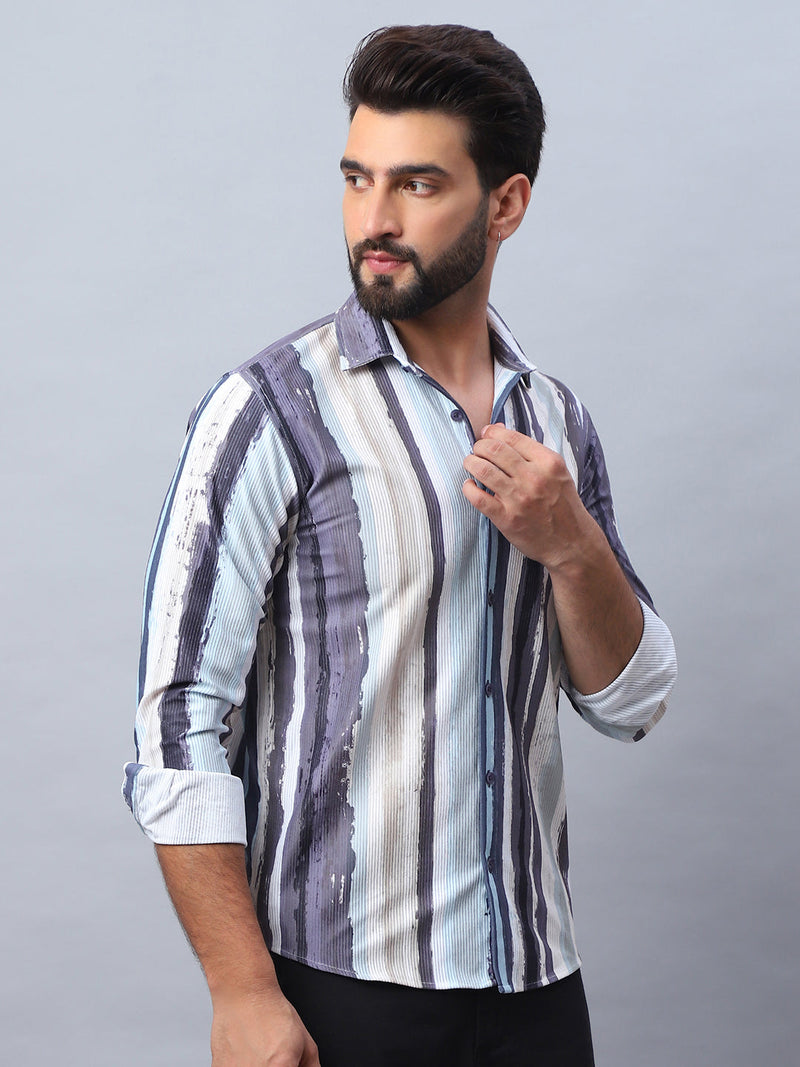 Striped corduroy Casual Shirt for Men