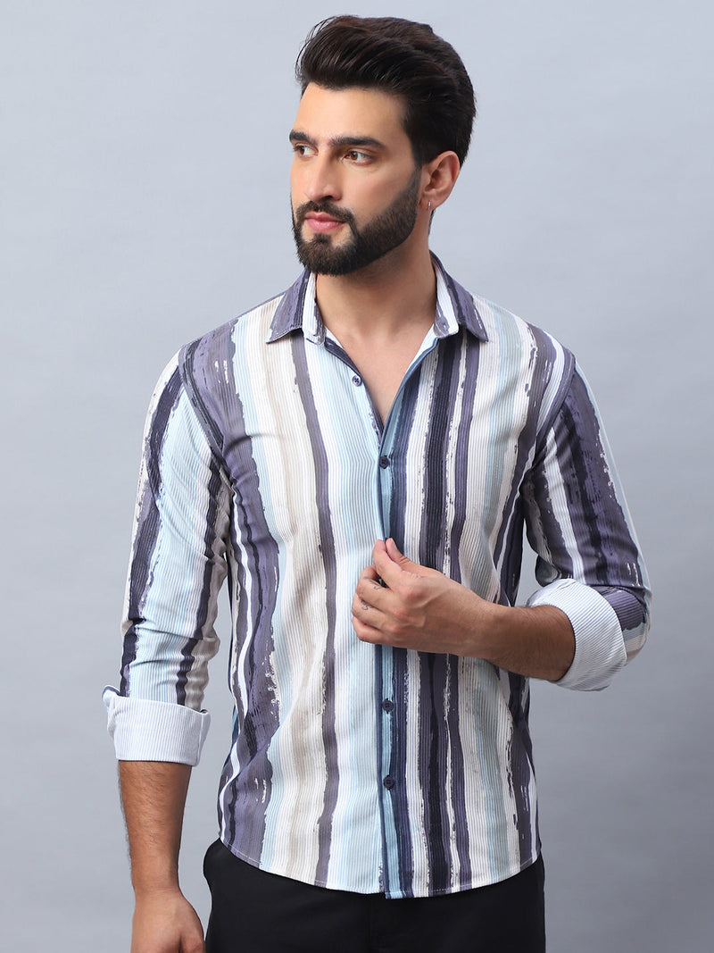 Striped corduroy Casual Shirt for Men