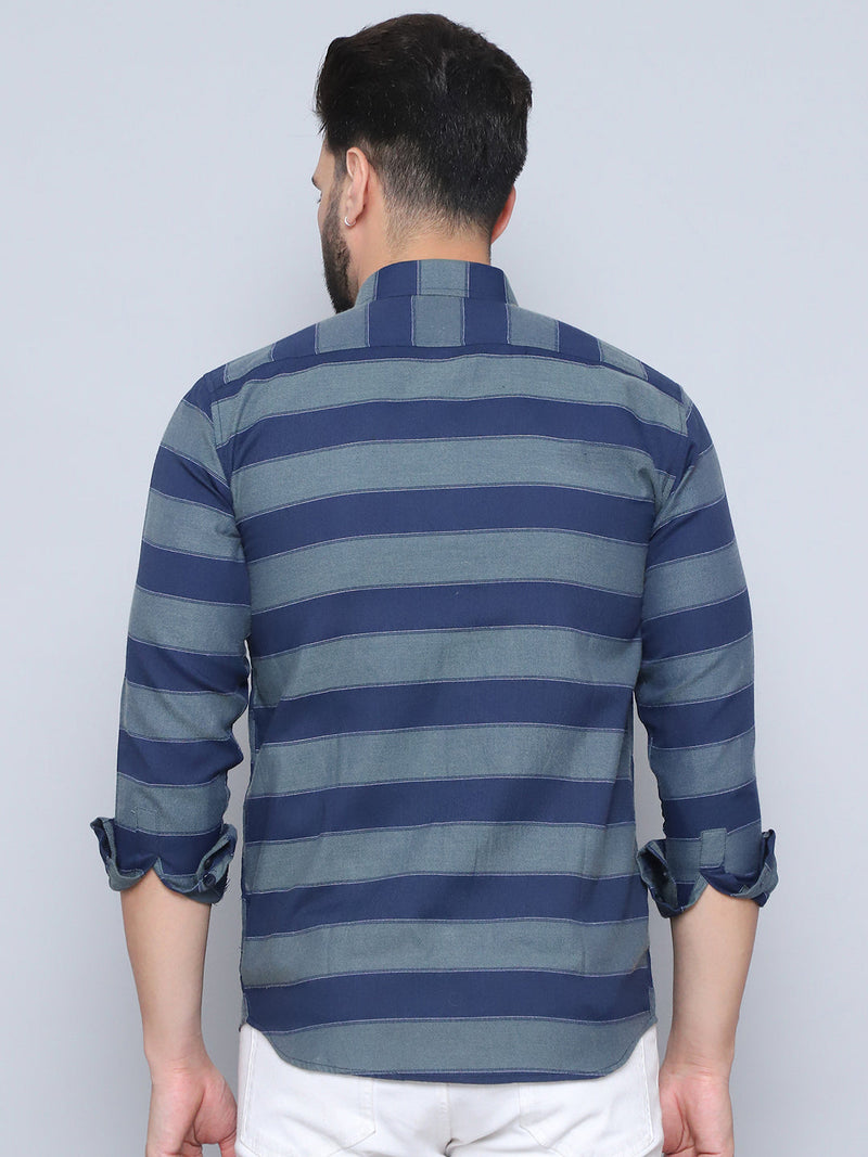 Striped Regular Fit Casual Shirt For Men