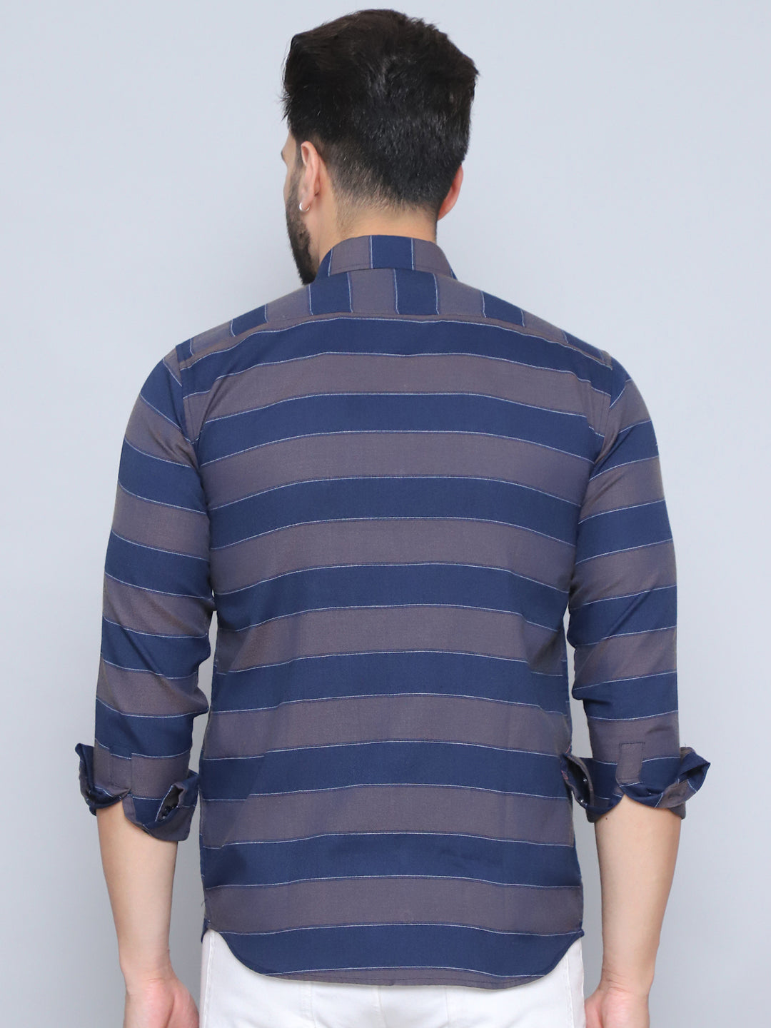 Striped Regular Fit Casual Shirt For Men