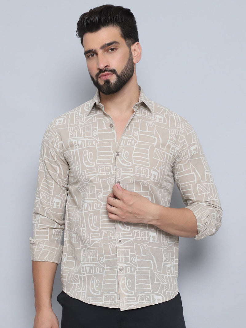 Men's Printed Casual Shirt