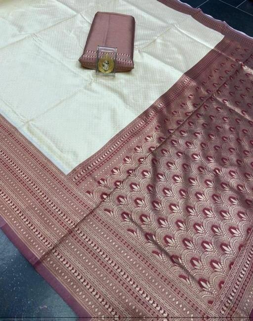 Vamika Weaving Banarasi Jacquard chiku Kanjivaram Saree