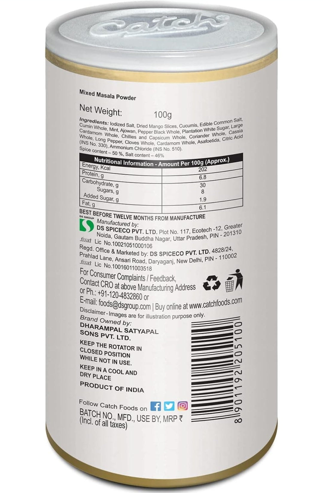 Catch Sprinkler Chat Masala