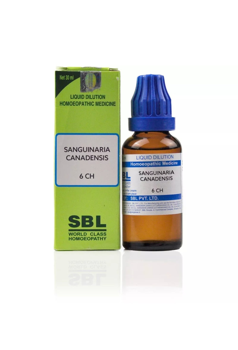 SBL Homeopathy Sanguinaria Canadensis Dilution