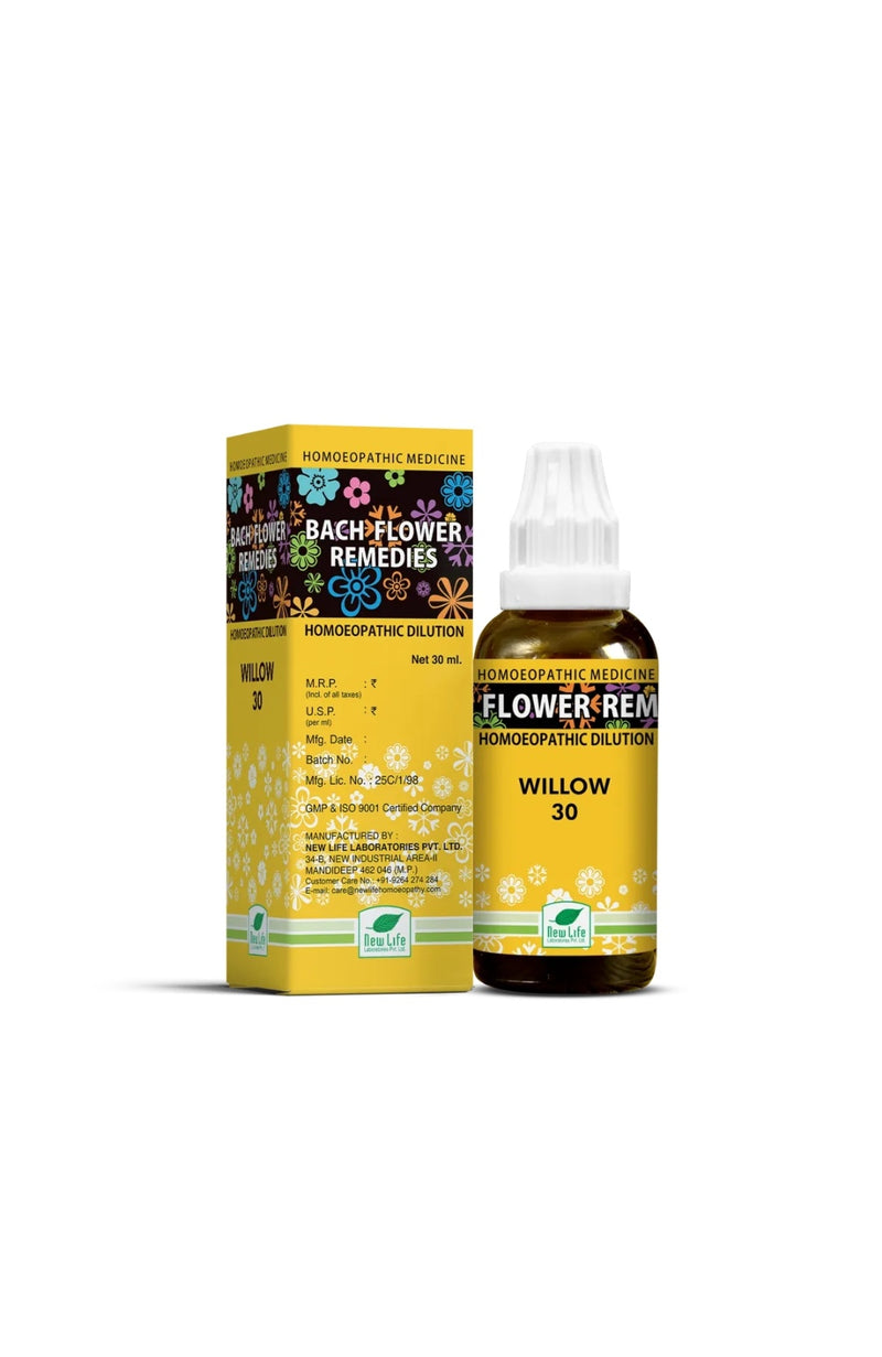 New Life Homeopathy Bach Flower Remedies Willow Dilution