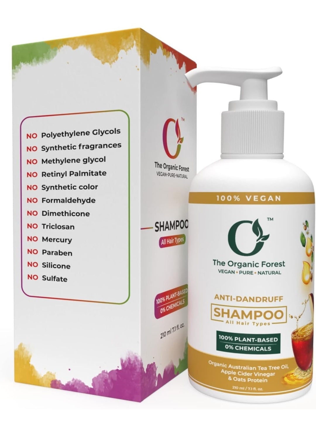 The Organic Forest Anti-Dandruff Shampoo (210 ml)