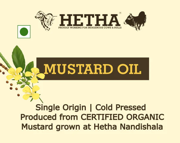 Hetha Mustard Oil - Single Origin Cold Pressed